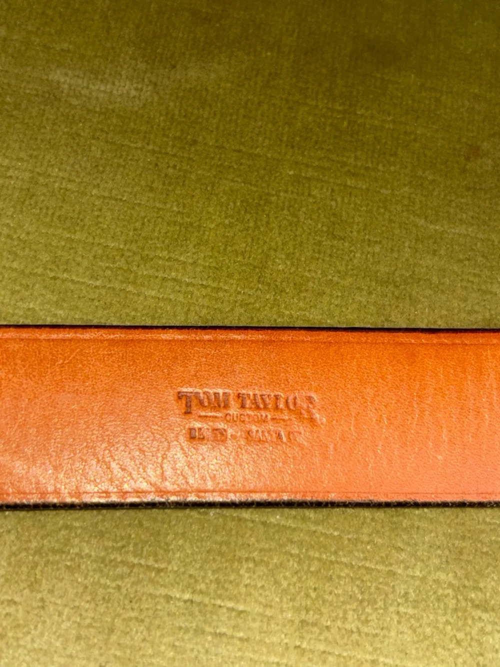 Tom Taylor Customs Men’s Black Sharkskin Belt Size 36
